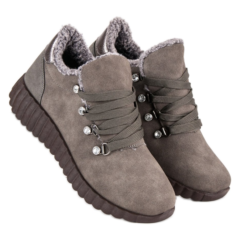 Kylie Tênis camurça marrom 1