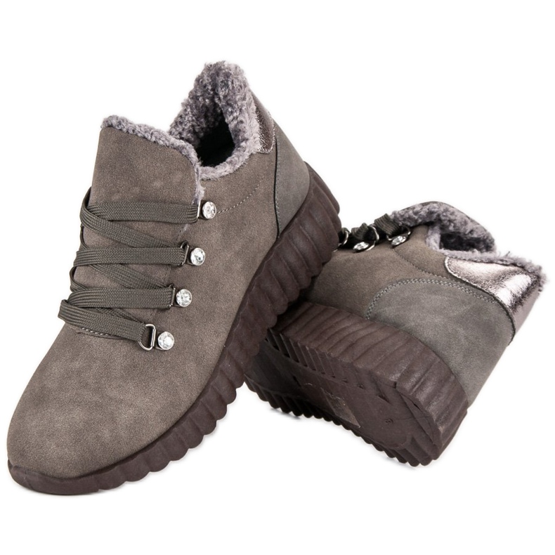 Kylie Tênis camurça castanho 2