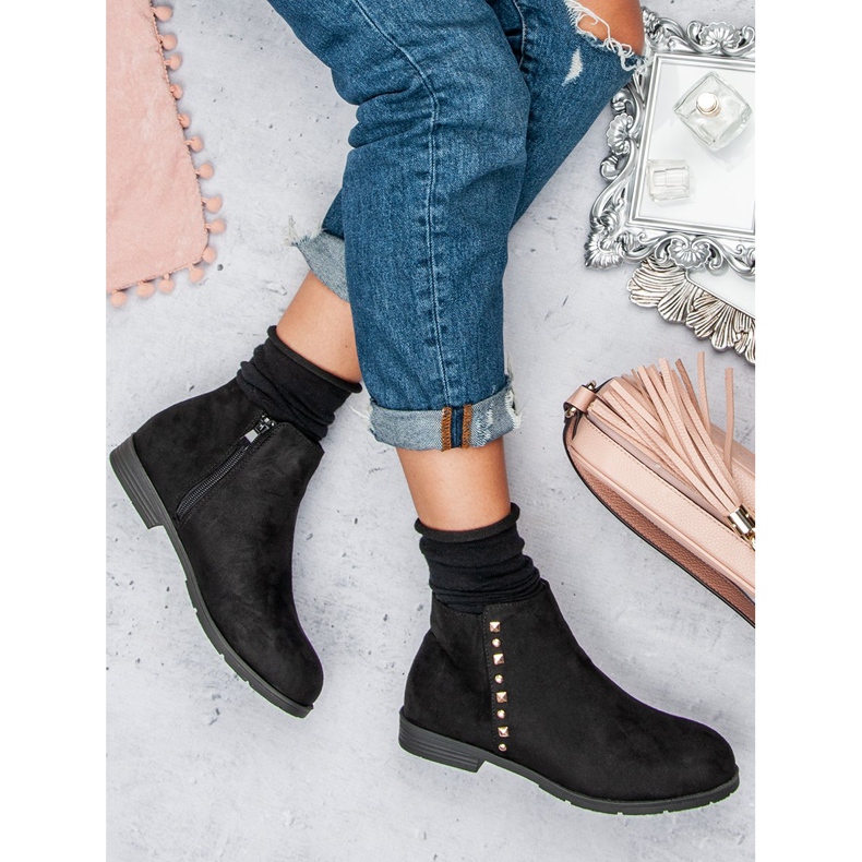 Seastar Botas baixas femininas preto 2