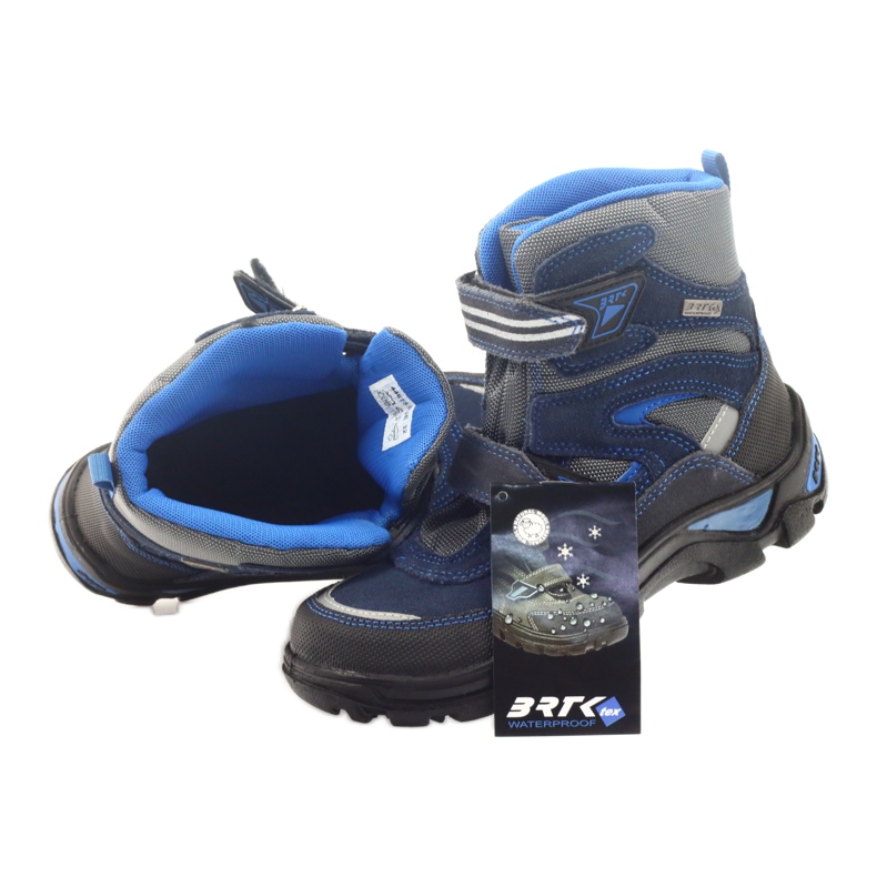 Botas de membrana Bartek 44673 azul cinza azul marinho 5