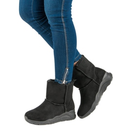 Botas de neve pretas preto 2