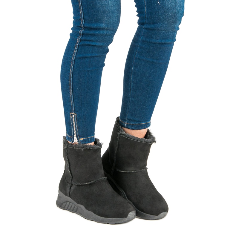 Botas de neve pretas preto 1