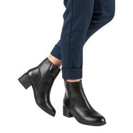 Small Swan Botas clássicas de salto alto preto 1