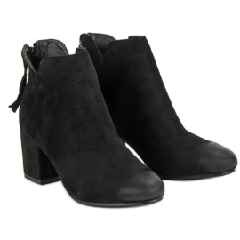 Botas de camurça de salto alto VINCEZA preto 1
