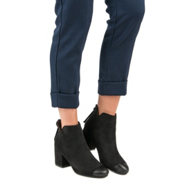 Botas de camurça de salto alto VINCEZA preto 2