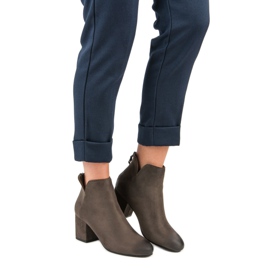 Botas de camurça de salto alto VINCEZA verde 1