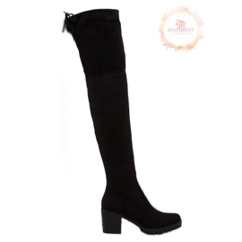 Botas pretas de salto alto BH108-HB preto 1