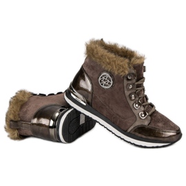 Aclys Tênis elegantes marrom 2