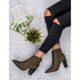 Kylie Botas de camurça cáqui multicolorido verde 1