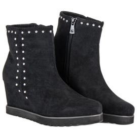 Kylie Botas pretas de tornozelo preto 2
