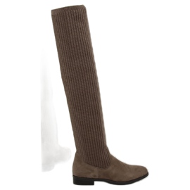 Botas de mosqueteiro marrom BM102 cáqui 1