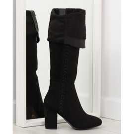 Botas pretas de salto alto BH133-HB pretas preto 1