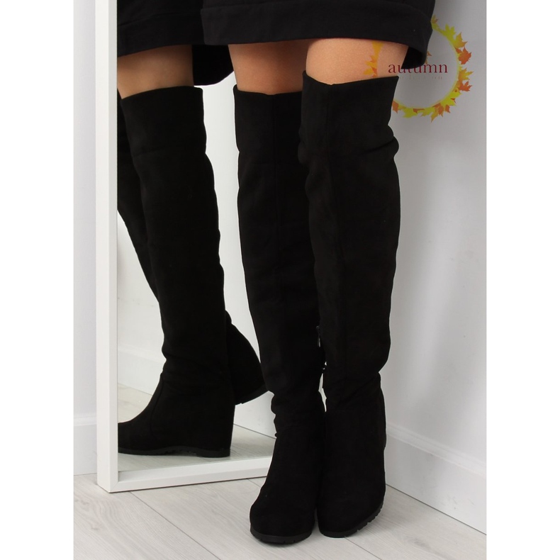 Botas pretas de cunha 0-68 pretas preto 1