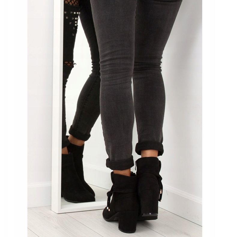 Botas pretas YL56 de salto alto preto 1 Botas pretas YL56 de salto alto preto 1