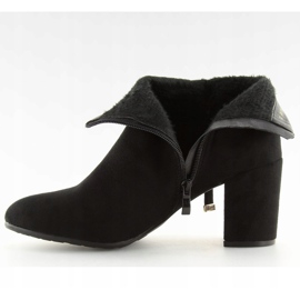 Botas pretas YL56 de salto alto preto 2 Botas pretas YL56 de salto alto preto 2