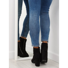 Botas com salto estável preto SP03 Preto 1 Botas com salto estável preto SP03 Preto 1