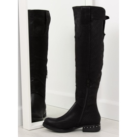 Botas femininas negras 228-PG pretas preto 2