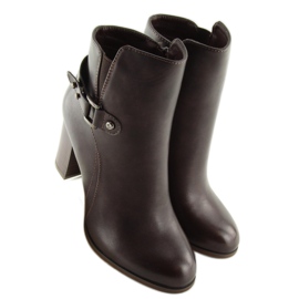 Salto alto castanho 3974 castanho 2