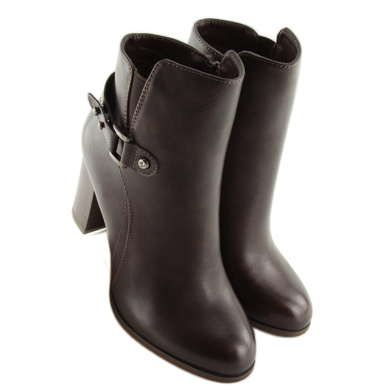 Salto alto castanho 3974 castanho marrom 2