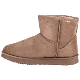 Kylie Botas de neve escorregadias marrom 1