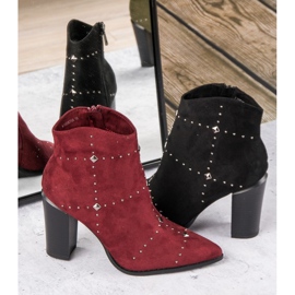 Kylie Botas pretas de camurça preto 1