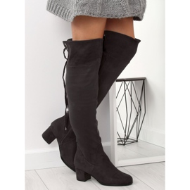 Botas cinza acima do joelho B-318 cinza 1