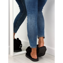 Chinelos femininos pretos pretos DD91 preto 1