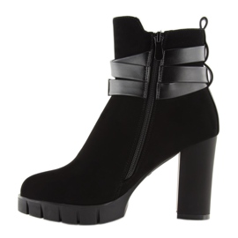 Botas pretas de salto alto BH114-KB pretas preto 2