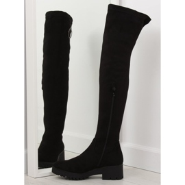 Botas pretas acima do joelho para mulheres NC712 pretas preto 2