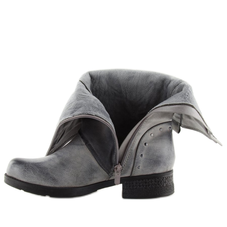 Botas militares cinza GD-ZN78 cinza 2