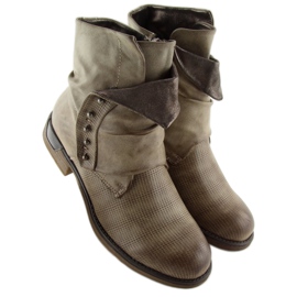 Botas cáqui femininas JA3153 cáqui 2