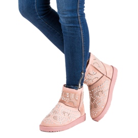 Botas de neve cor-de-rosa da moda 2