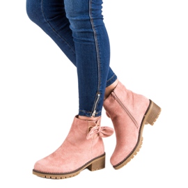 Botas rosa de salto alto 1