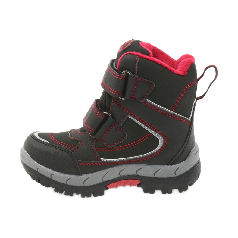 American Club Botas americanas botas de inverno com membrana 3122 preto vermelho 2 American Club Botas americanas botas de inverno com membrana 3122 preto vermelho 2