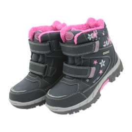 American Club Botas americanas botas de inverno com membrana 3121 cinza rosa 4