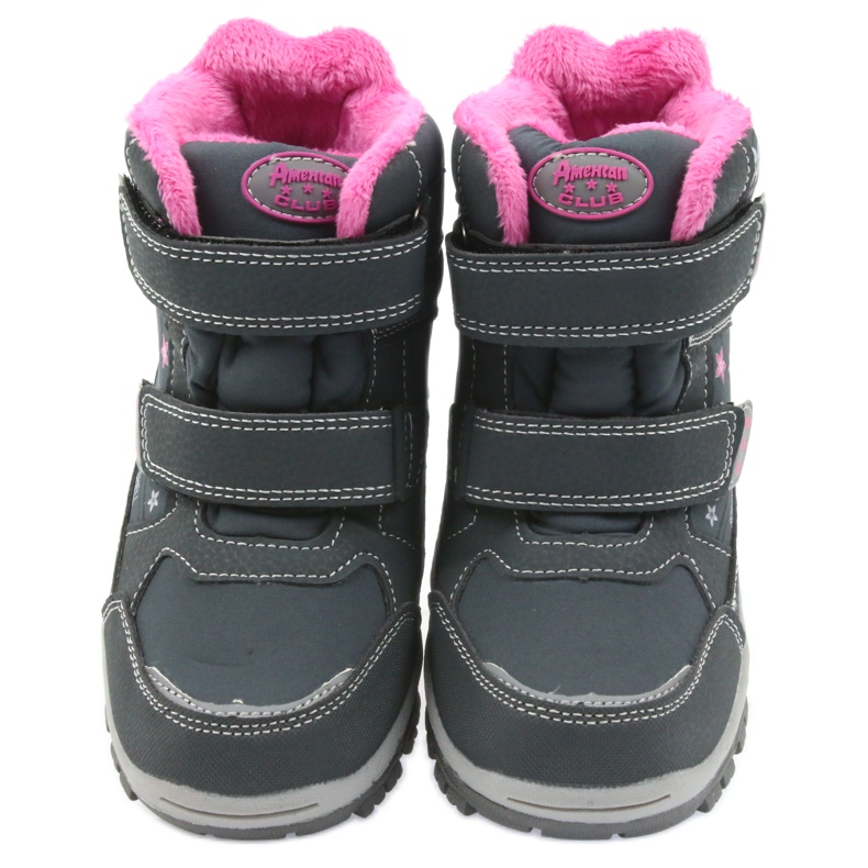 American Club Botas americanas botas de inverno com membrana 3121 cinza rosa 3