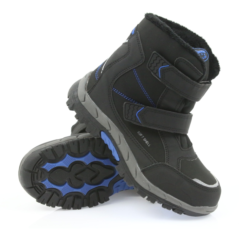 American Club Botas americanas botas de inverno com membrana 3123 preto azul 3 American Club Botas americanas botas de inverno com membrana 3123 preto azul 3