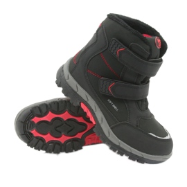 American Club Botas americanas botas de inverno com membrana 3123 preto vermelho 3