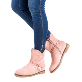 Botas de outono confortáveis rosa 2