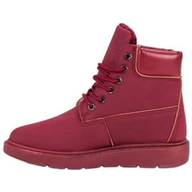 Small Swan Trappers marrons elegantes vermelho 1