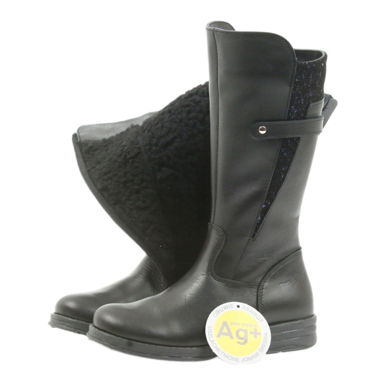 Ren But black long boots 4371 preto azul marinho 5