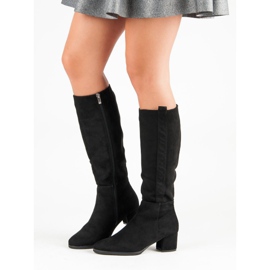 Filippo Botas de camurça clássicas preto 1