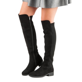 Filippo Botas de salto plano preto 1