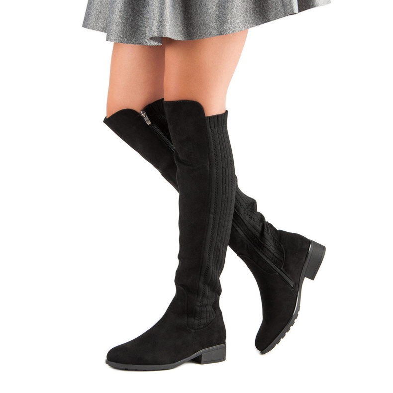 Filippo Botas de salto plano preto 2