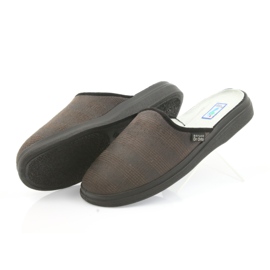 Sapatos masculinos Befado chinelos saúde chinelos 125m012 preto marrom 4