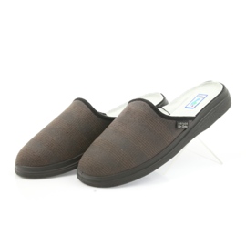 Sapatos masculinos Befado chinelos saúde chinelos 125m012 preto marrom 3