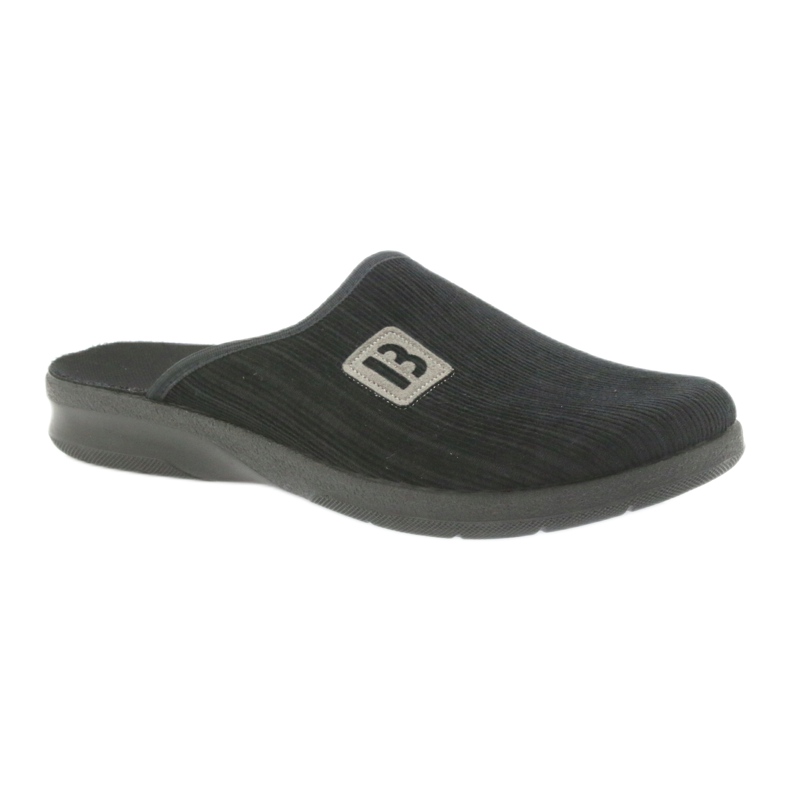 Chinelos sapatos masculinos Befado 548m015 chinelos pretos 1