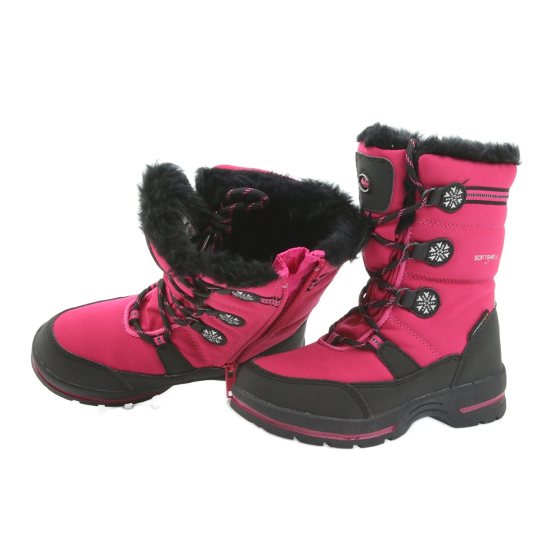American Club Botas americanas de inverno com membrana 702SB preto rosa 4