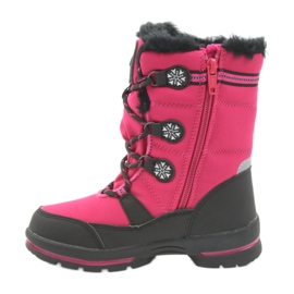 American Club Botas americanas de inverno com membrana 702SB preto rosa 2