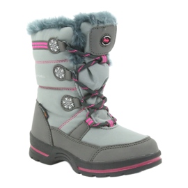 American Club Botas americanas de inverno com membrana 702SB cinza rosa 1